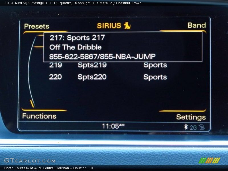 Moonlight Blue Metallic / Chestnut Brown 2014 Audi SQ5 Prestige 3.0 TFSI quattro