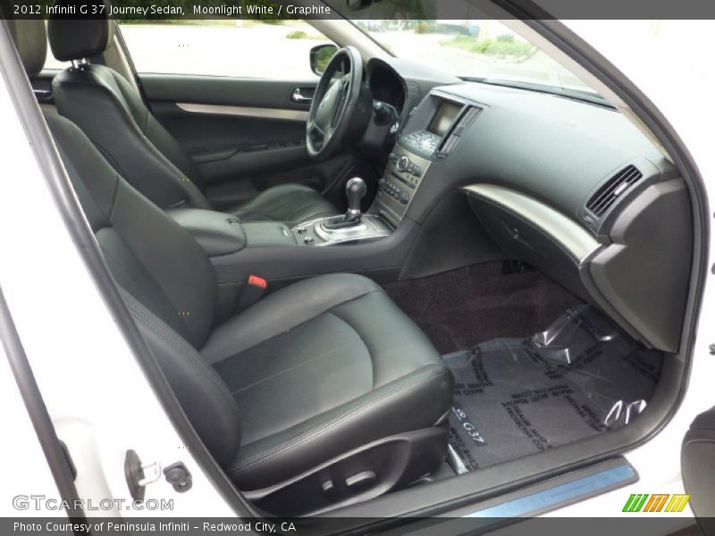 Moonlight White / Graphite 2012 Infiniti G 37 Journey Sedan