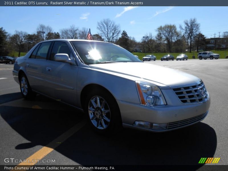 Radiant Silver Metallic / Titanium/Dark Titanium Accents 2011 Cadillac DTS Luxury
