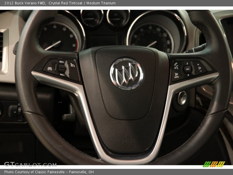 Crystal Red Tintcoat / Medium Titanium 2012 Buick Verano FWD