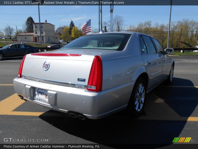 Radiant Silver Metallic / Titanium/Dark Titanium Accents 2011 Cadillac DTS Luxury