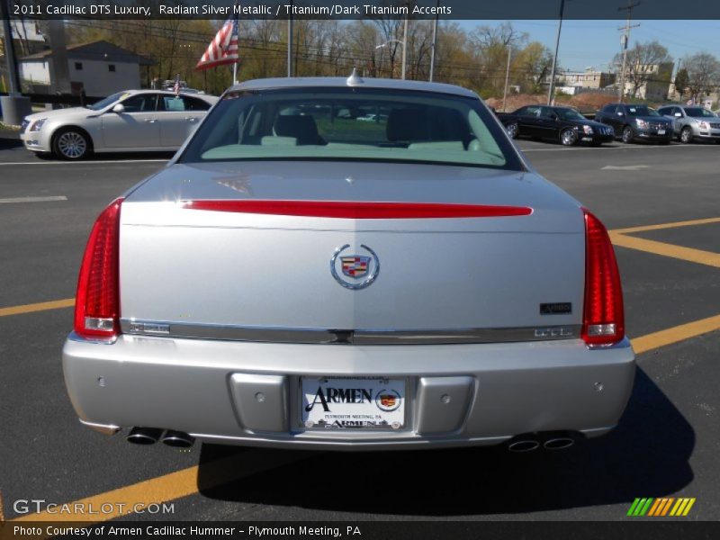 Radiant Silver Metallic / Titanium/Dark Titanium Accents 2011 Cadillac DTS Luxury
