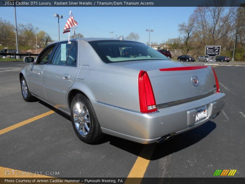 Radiant Silver Metallic / Titanium/Dark Titanium Accents 2011 Cadillac DTS Luxury