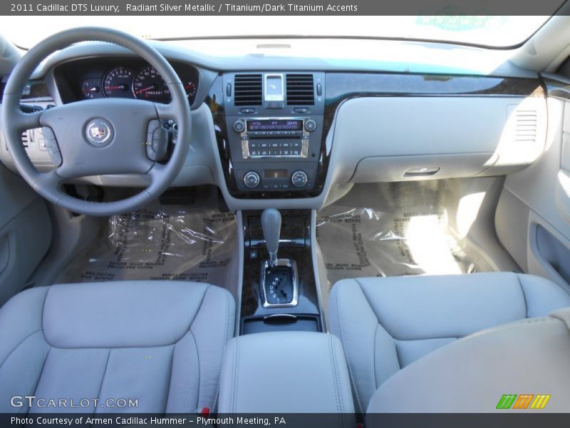 Radiant Silver Metallic / Titanium/Dark Titanium Accents 2011 Cadillac DTS Luxury