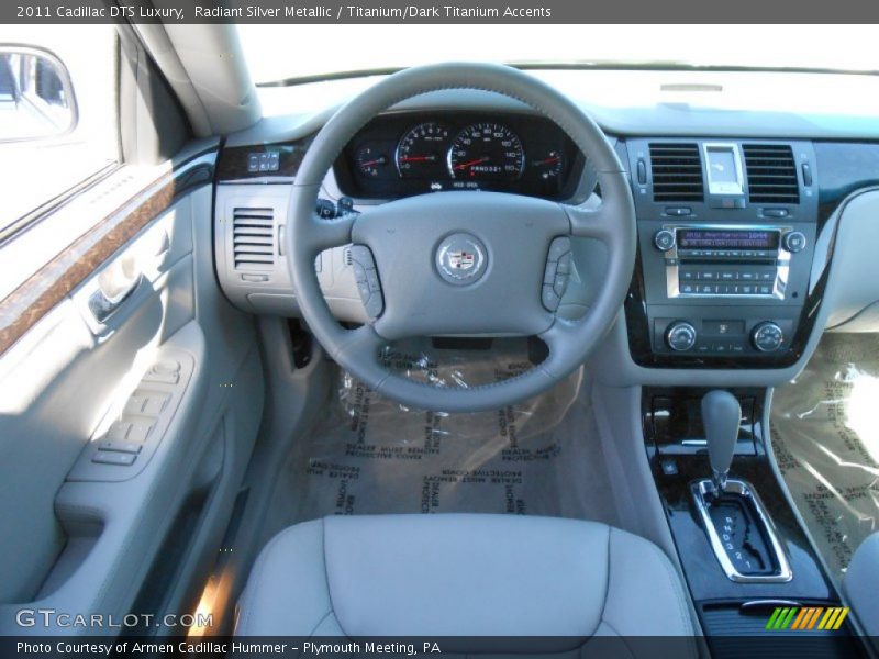 Radiant Silver Metallic / Titanium/Dark Titanium Accents 2011 Cadillac DTS Luxury