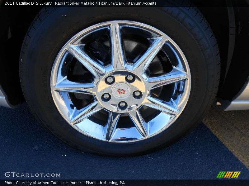 Radiant Silver Metallic / Titanium/Dark Titanium Accents 2011 Cadillac DTS Luxury