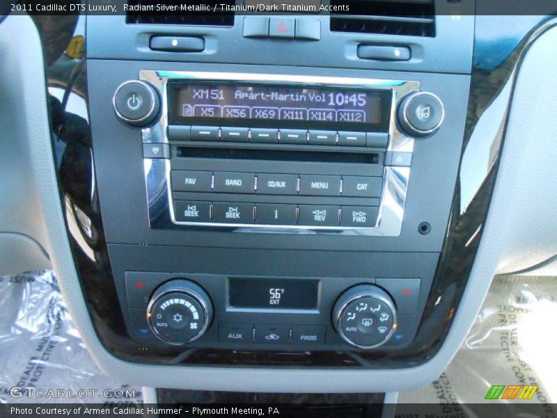 Radiant Silver Metallic / Titanium/Dark Titanium Accents 2011 Cadillac DTS Luxury