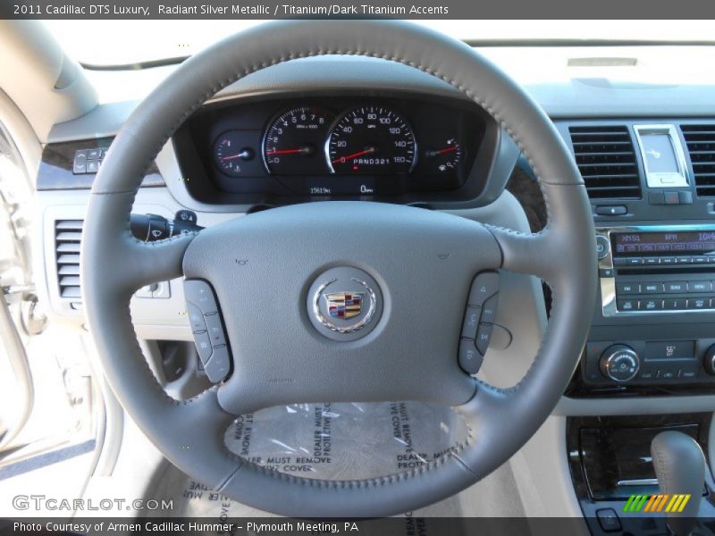 Radiant Silver Metallic / Titanium/Dark Titanium Accents 2011 Cadillac DTS Luxury