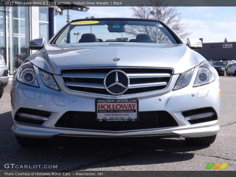 Iridium Silver Metallic / Black 2012 Mercedes-Benz E 550 Cabriolet