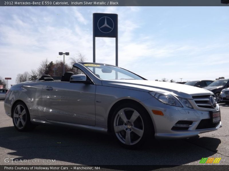 Iridium Silver Metallic / Black 2012 Mercedes-Benz E 550 Cabriolet