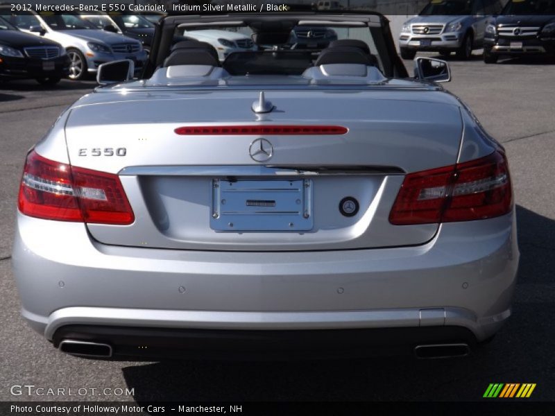 Iridium Silver Metallic / Black 2012 Mercedes-Benz E 550 Cabriolet