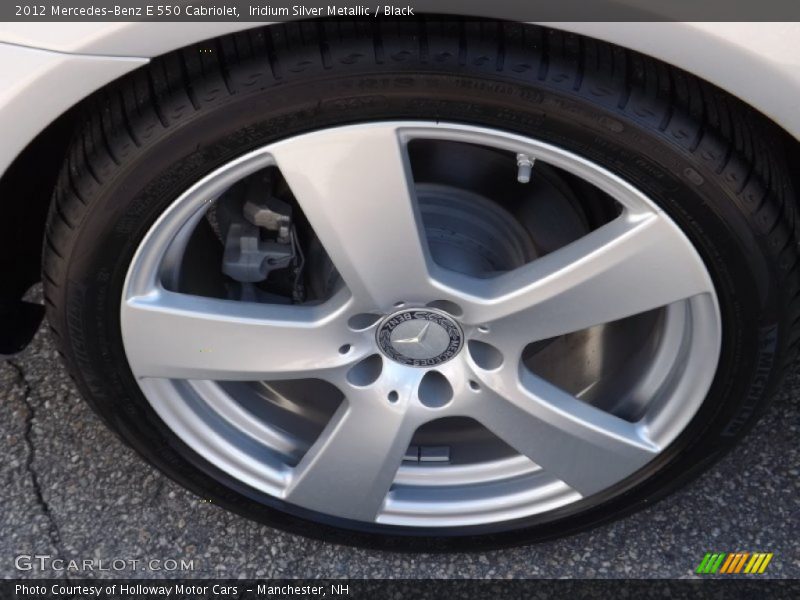 Iridium Silver Metallic / Black 2012 Mercedes-Benz E 550 Cabriolet