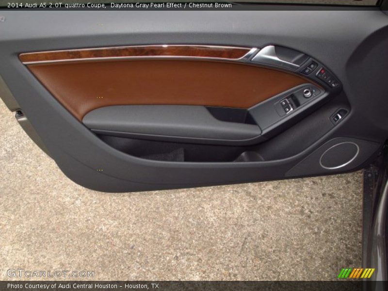 Daytona Gray Pearl Effect / Chestnut Brown 2014 Audi A5 2.0T quattro Coupe