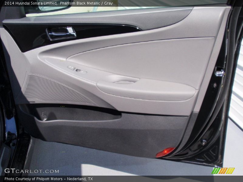 Phantom Black Metallic / Gray 2014 Hyundai Sonata Limited