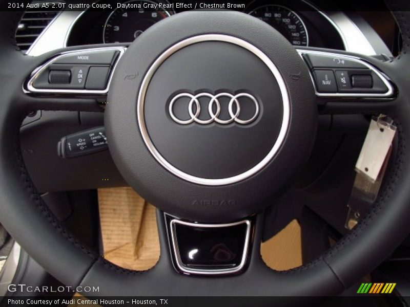 Daytona Gray Pearl Effect / Chestnut Brown 2014 Audi A5 2.0T quattro Coupe