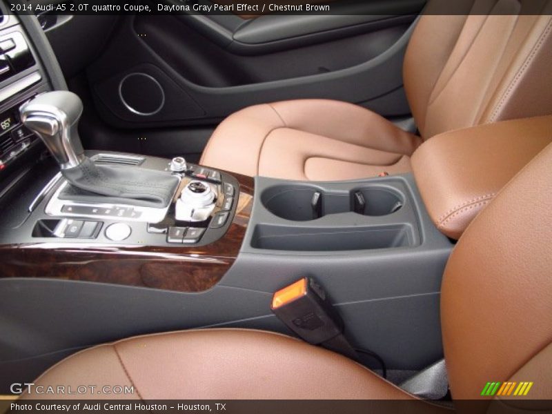 Daytona Gray Pearl Effect / Chestnut Brown 2014 Audi A5 2.0T quattro Coupe