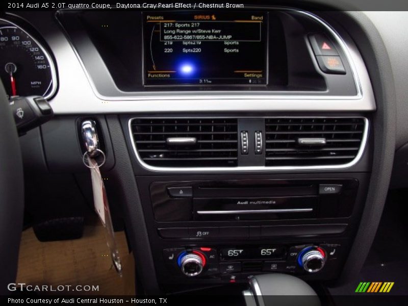 Daytona Gray Pearl Effect / Chestnut Brown 2014 Audi A5 2.0T quattro Coupe
