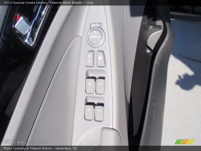 Phantom Black Metallic / Gray 2014 Hyundai Sonata Limited