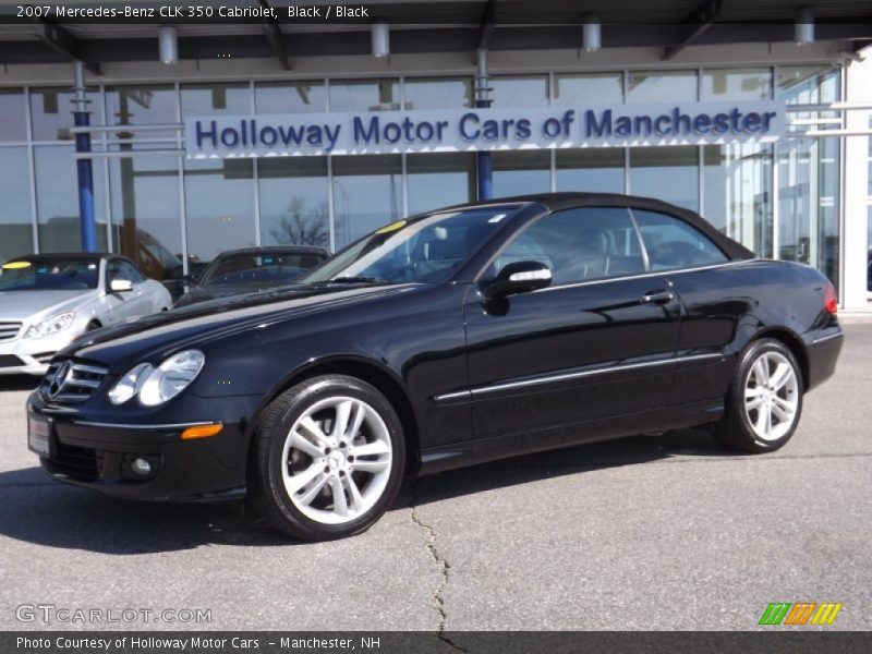 Black / Black 2007 Mercedes-Benz CLK 350 Cabriolet