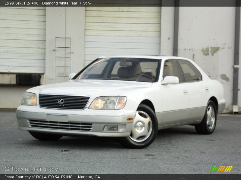 Diamond White Pearl / Ivory 1999 Lexus LS 400