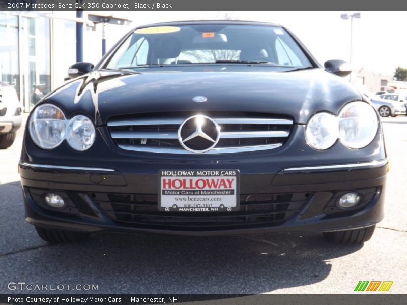 Black / Black 2007 Mercedes-Benz CLK 350 Cabriolet