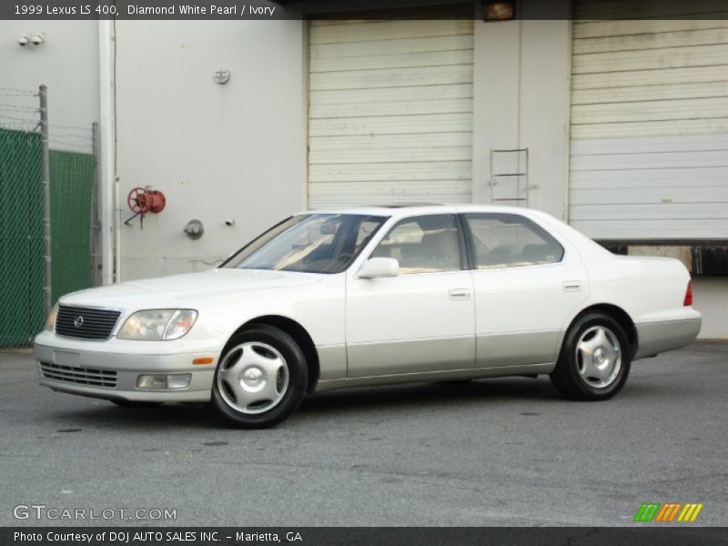 Diamond White Pearl / Ivory 1999 Lexus LS 400