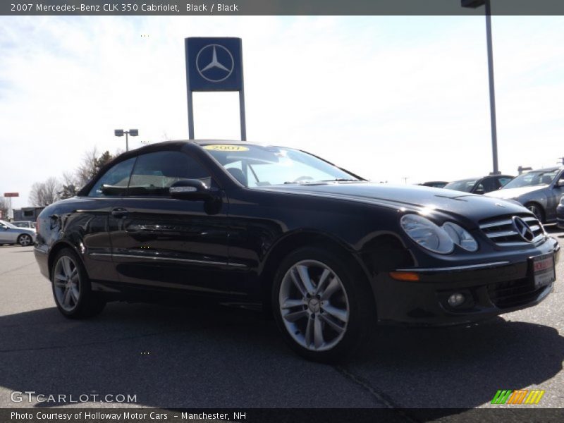 Black / Black 2007 Mercedes-Benz CLK 350 Cabriolet