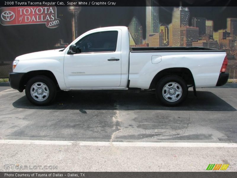 Super White / Graphite Gray 2008 Toyota Tacoma Regular Cab