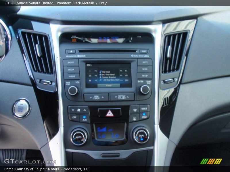 Phantom Black Metallic / Gray 2014 Hyundai Sonata Limited