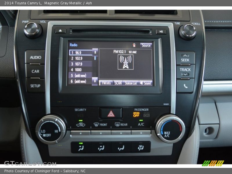 Magnetic Gray Metallic / Ash 2014 Toyota Camry L