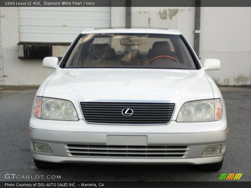 Diamond White Pearl / Ivory 1999 Lexus LS 400