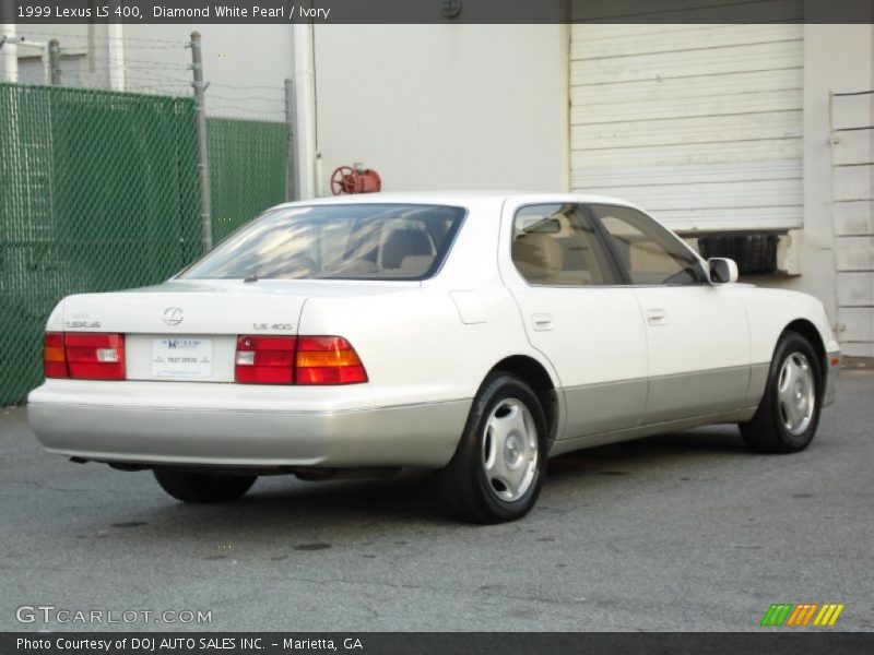 Diamond White Pearl / Ivory 1999 Lexus LS 400