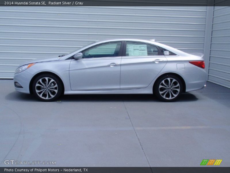 Radiant Silver / Gray 2014 Hyundai Sonata SE