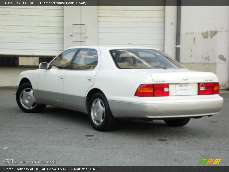 Diamond White Pearl / Ivory 1999 Lexus LS 400