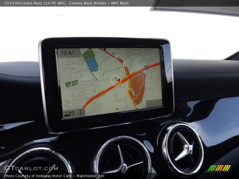 Navigation of 2014 CLA 45 AMG