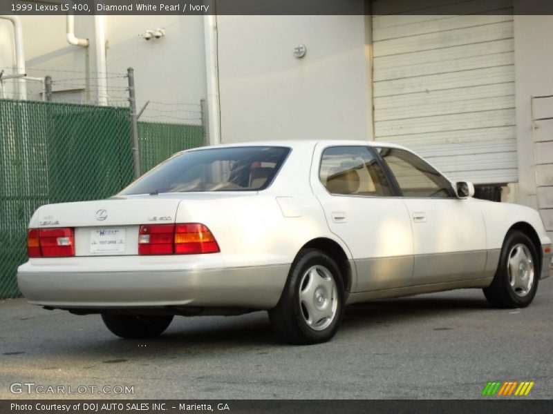 Diamond White Pearl / Ivory 1999 Lexus LS 400