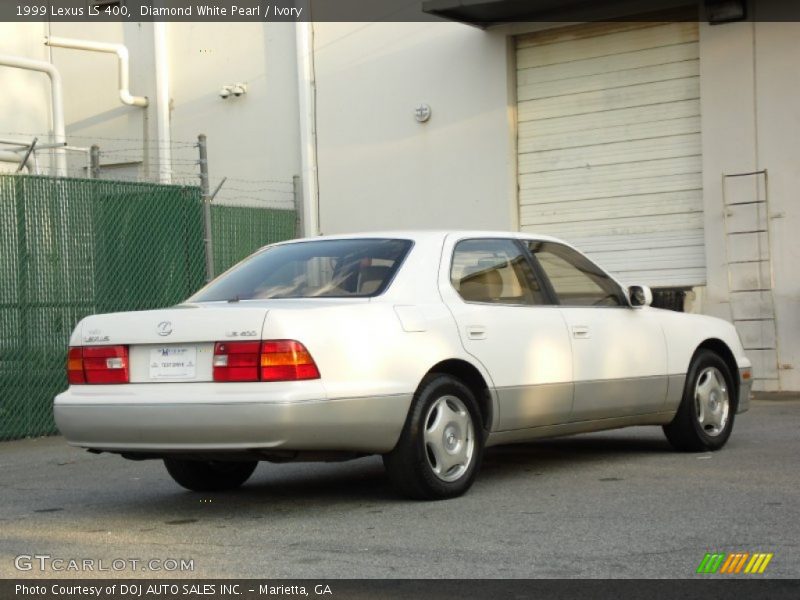 Diamond White Pearl / Ivory 1999 Lexus LS 400