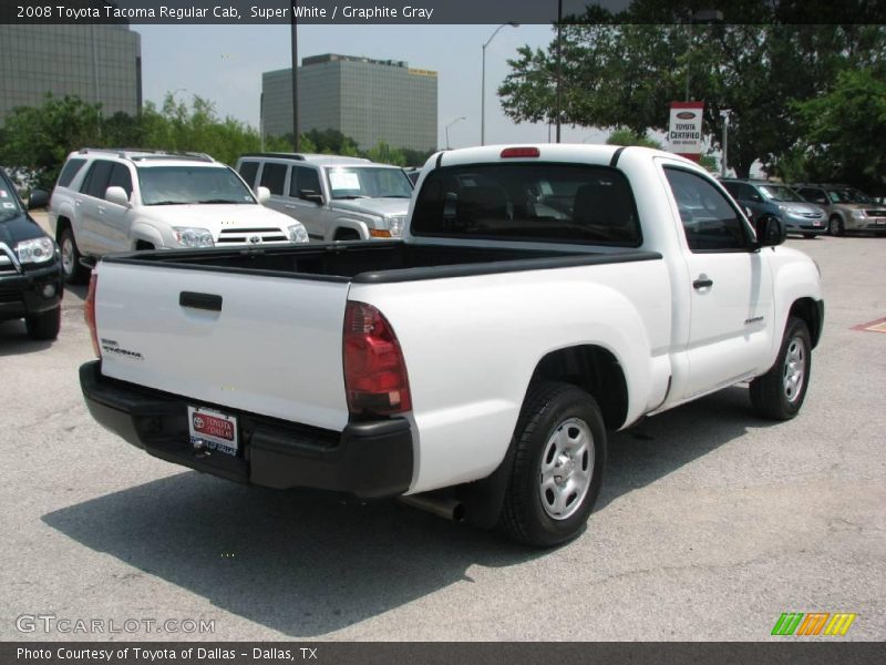 Super White / Graphite Gray 2008 Toyota Tacoma Regular Cab