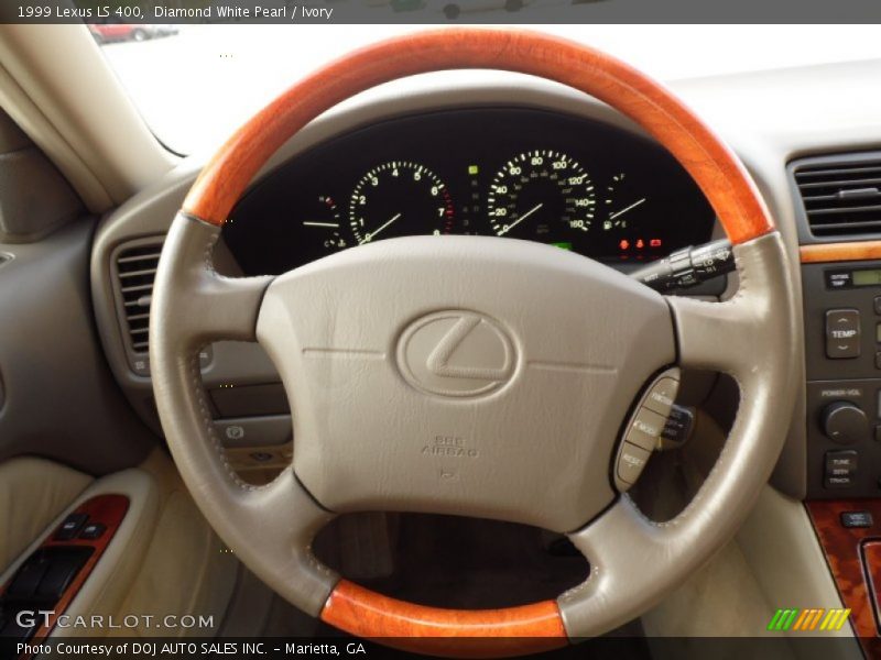 Diamond White Pearl / Ivory 1999 Lexus LS 400