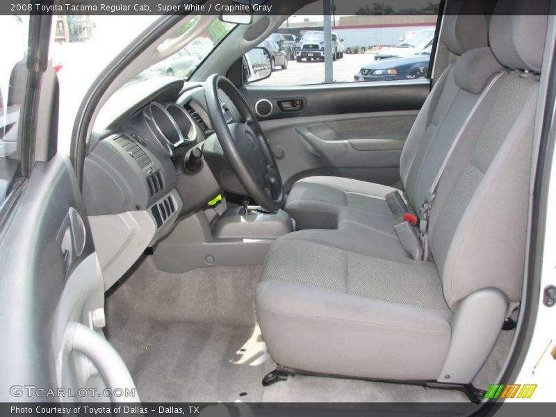 Super White / Graphite Gray 2008 Toyota Tacoma Regular Cab