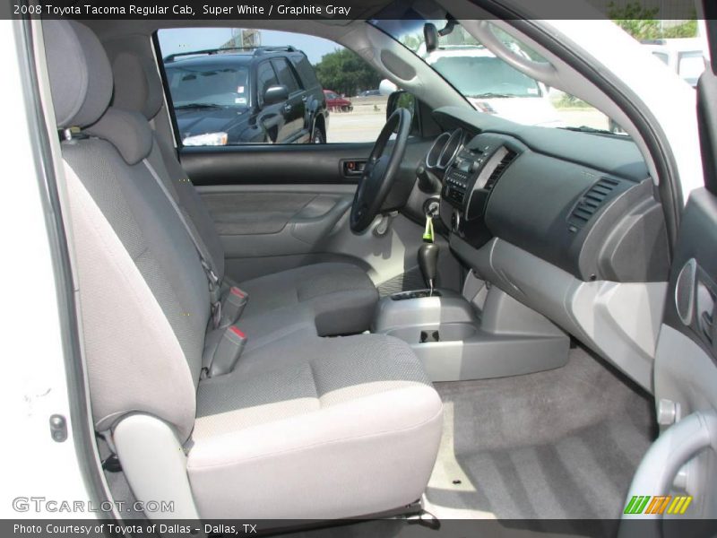 Super White / Graphite Gray 2008 Toyota Tacoma Regular Cab