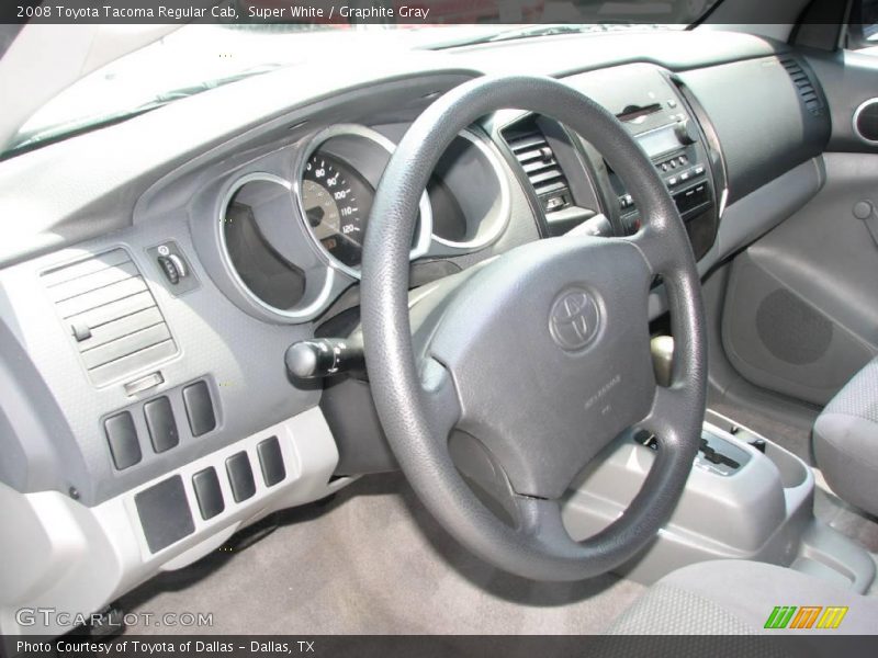 Super White / Graphite Gray 2008 Toyota Tacoma Regular Cab