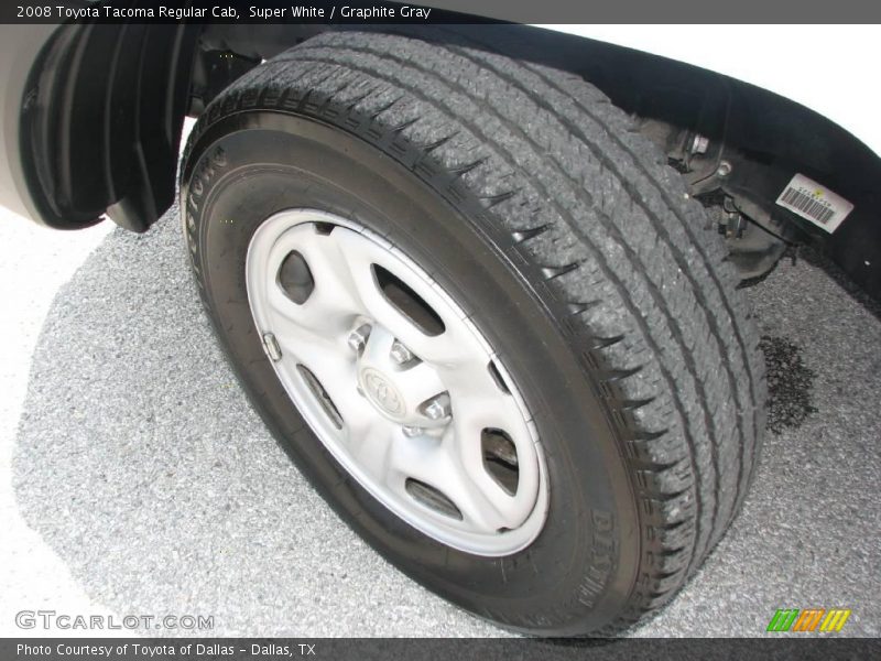 Super White / Graphite Gray 2008 Toyota Tacoma Regular Cab