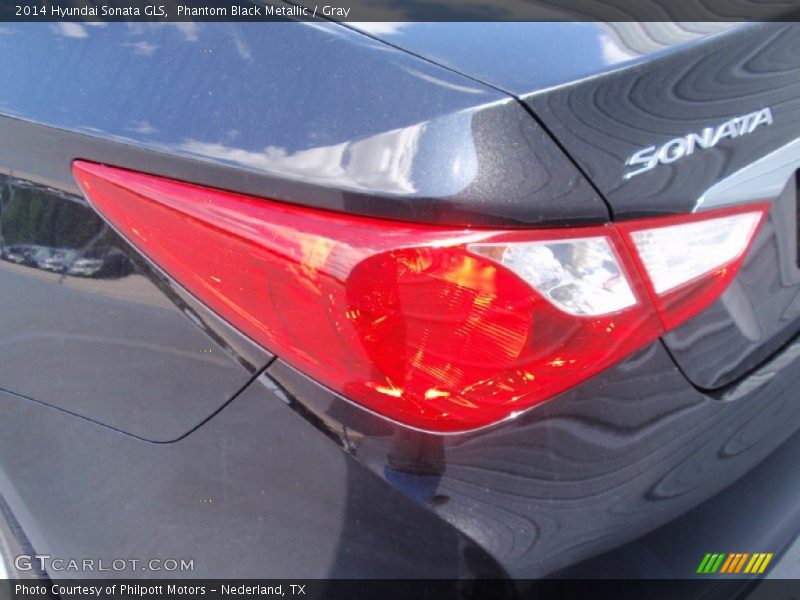 Phantom Black Metallic / Gray 2014 Hyundai Sonata GLS