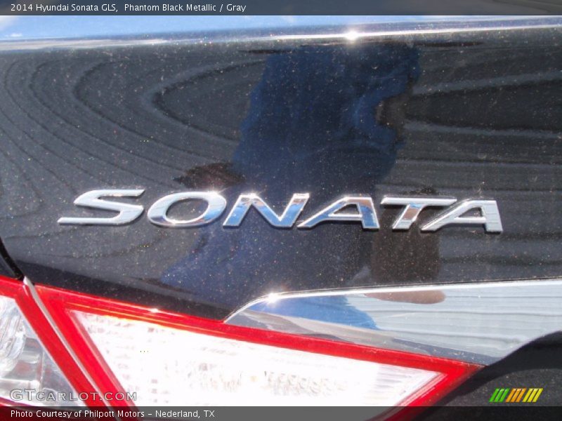 Phantom Black Metallic / Gray 2014 Hyundai Sonata GLS
