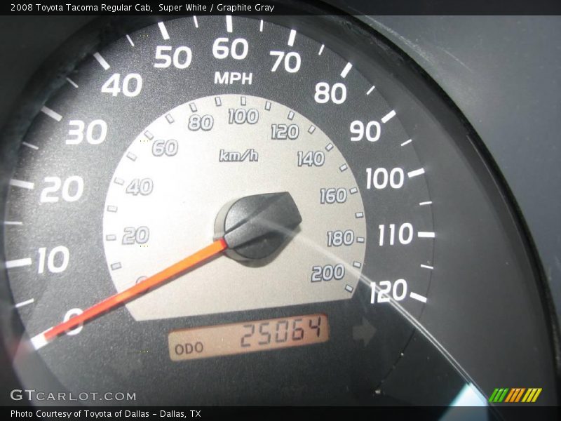 Super White / Graphite Gray 2008 Toyota Tacoma Regular Cab