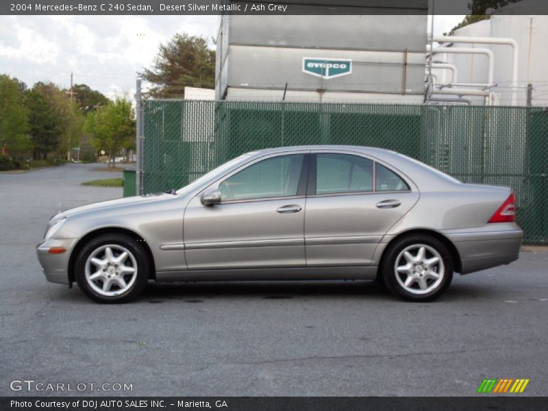 Desert Silver Metallic / Ash Grey 2004 Mercedes-Benz C 240 Sedan