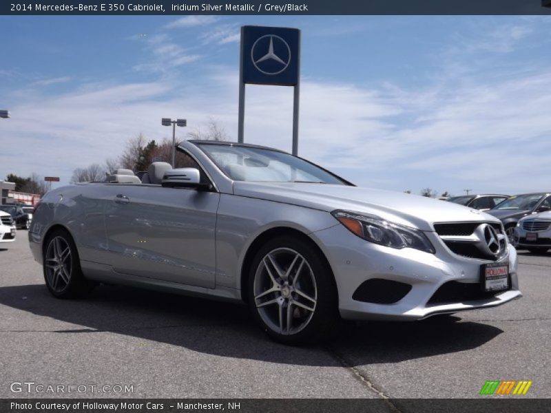 Iridium Silver Metallic / Grey/Black 2014 Mercedes-Benz E 350 Cabriolet