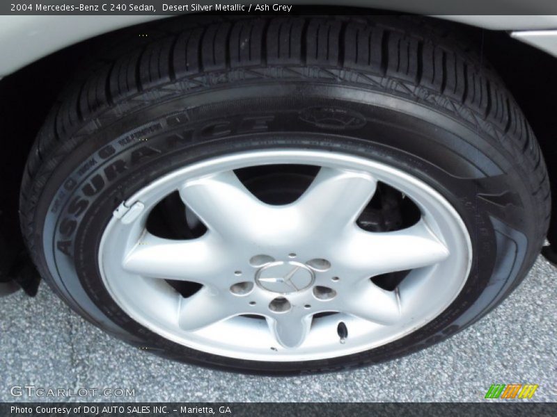 Desert Silver Metallic / Ash Grey 2004 Mercedes-Benz C 240 Sedan