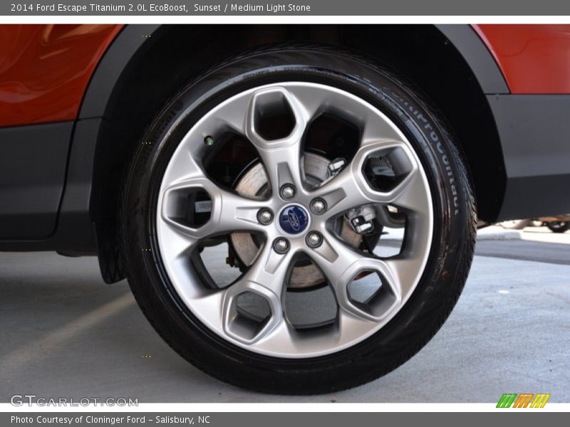 Sunset / Medium Light Stone 2014 Ford Escape Titanium 2.0L EcoBoost